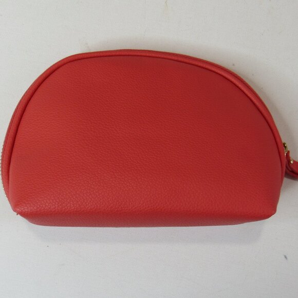 Women's Monogram Embroidered Leather Purse Tote Bag Set 4 Matching Pieces Orange - Picture 11 of 16